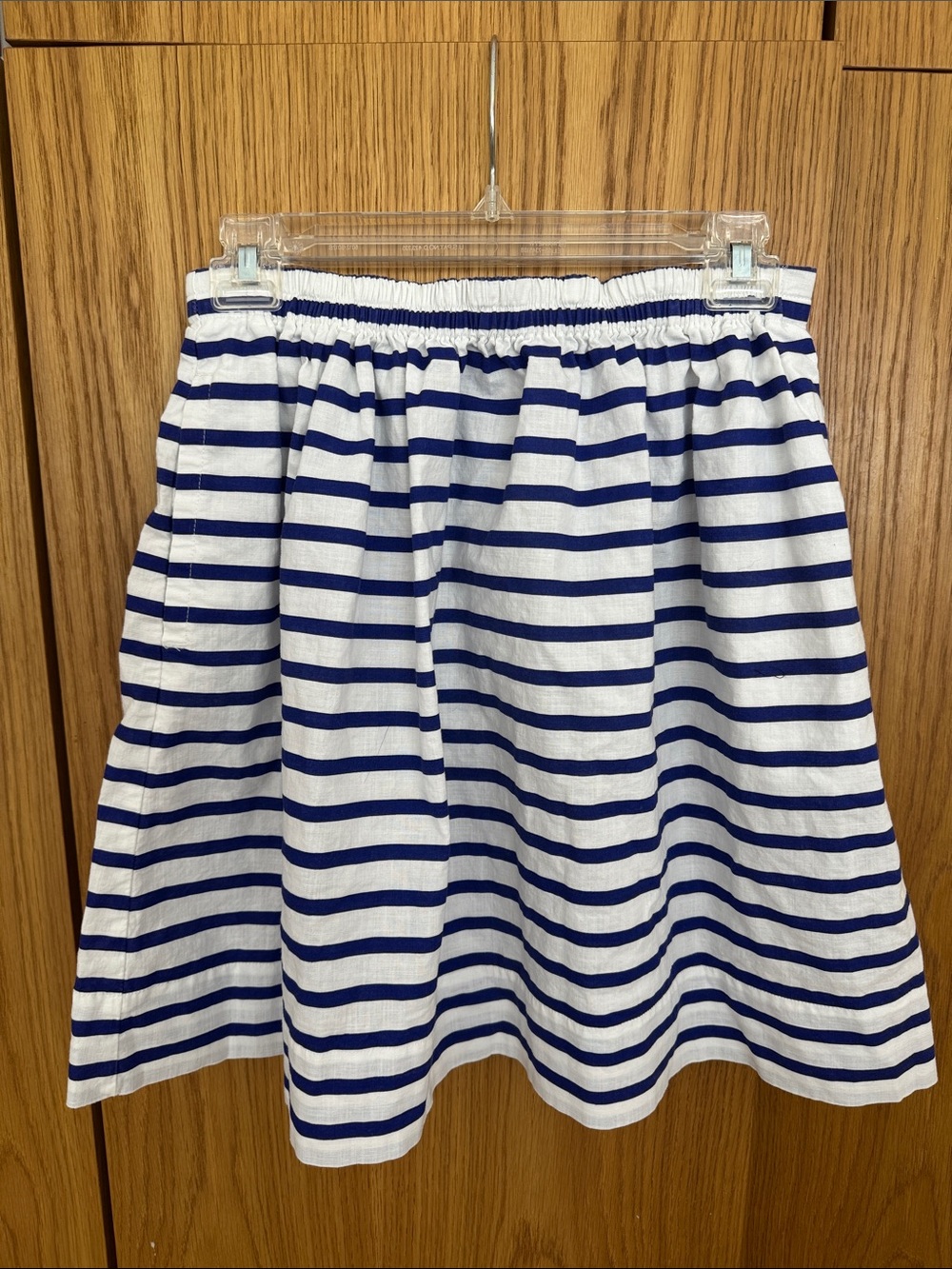 J. Crew 100% Cotton Blue and White Skirt